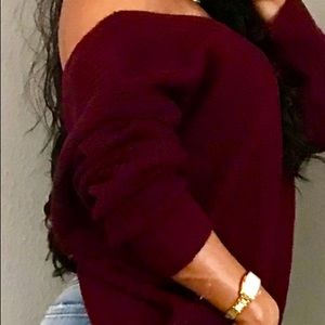 Burgundy sweater